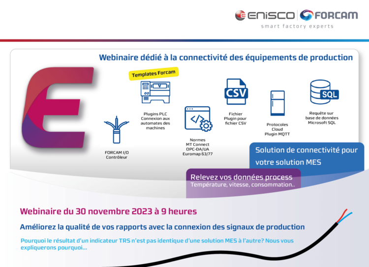 MES - Connectivité machines de production - données de production